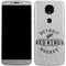NHL Detroit Red Wings Black Text Moto E5 Plus Skin