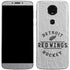 NHL Detroit Red Wings Black Text Moto E5 Plus Skin