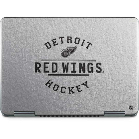 NHL Detroit Red Wings Black Text Notebook 9 Pro 13in (2017) Skin