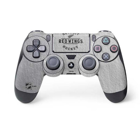 NHL Detroit Red Wings Black Text PS4 Controller Skin