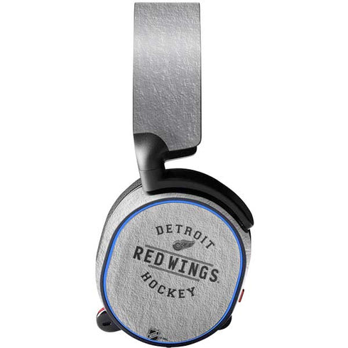 NHL Detroit Red Wings Black Text SteelSeries Arctis 5 Skin
