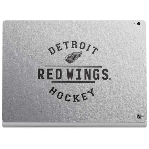 NHL Detroit Red Wings Black Text Surface Book 2 15in Skin