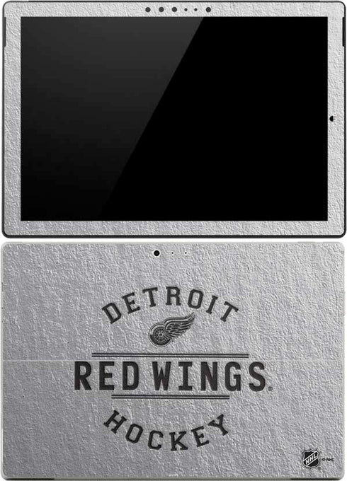 NHL Detroit Red Wings Black Text Surface Pro 4 Skin