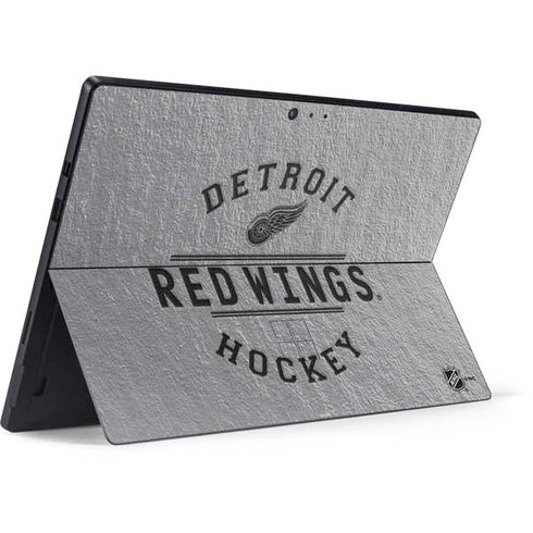 NHL Detroit Red Wings Black Text Surface Pro 6 Skin