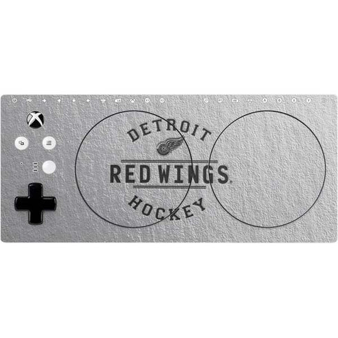NHL Detroit Red Wings Black Text Xbox Adaptive Controller Skin