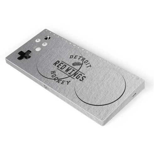 NHL Detroit Red Wings Black Text Xbox Adaptive Controller Skin