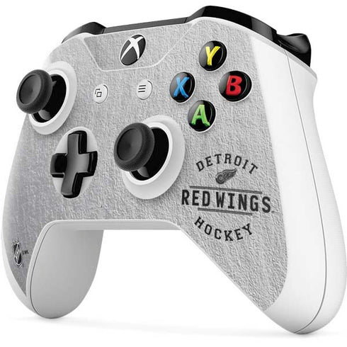 NHL Detroit Red Wings Black Text Xbox One S All-Digital Edition Bundle Skin