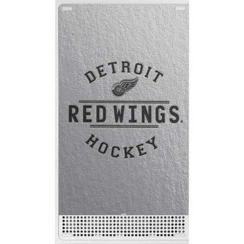 NHL Detroit Red Wings Black Text Xbox Series S Skins