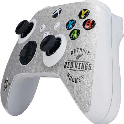 NHL Detroit Red Wings Black Text Xbox Series S Controller Skin