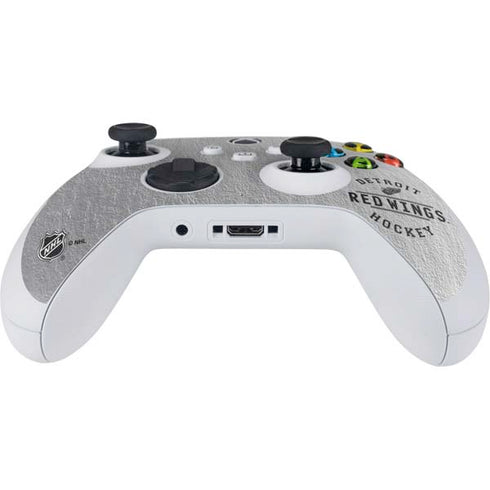 NHL Detroit Red Wings Black Text Xbox Series S Controller Skin
