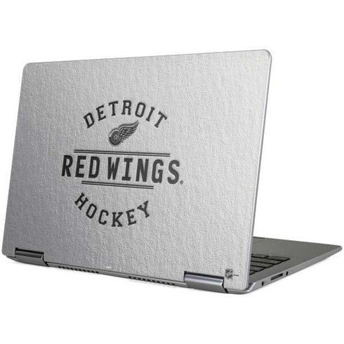 NHL Detroit Red Wings Black Text Yoga 710 14in Skin