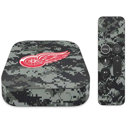 NHL Detroit Red Wings Camo Apple TV Skin