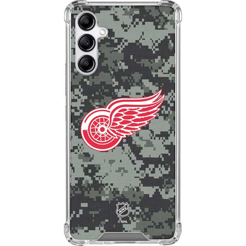 NHL Detroit Red Wings Camo Galaxy A15 5G Clear Case