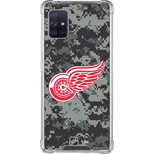 NHL Detroit Red Wings Camo Galaxy A51 5G Clear Case