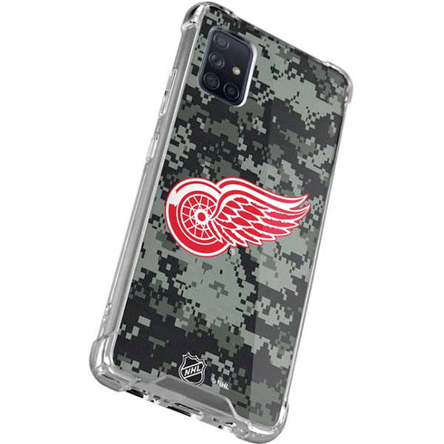 NHL Detroit Red Wings Camo Galaxy A51 5G Clear Case