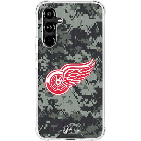 NHL Detroit Red Wings Camo Galaxy A54 5G Clear Case