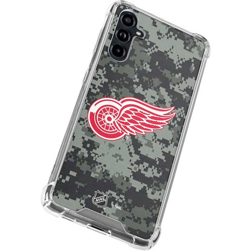 NHL Detroit Red Wings Camo Galaxy A54 5G Clear Case