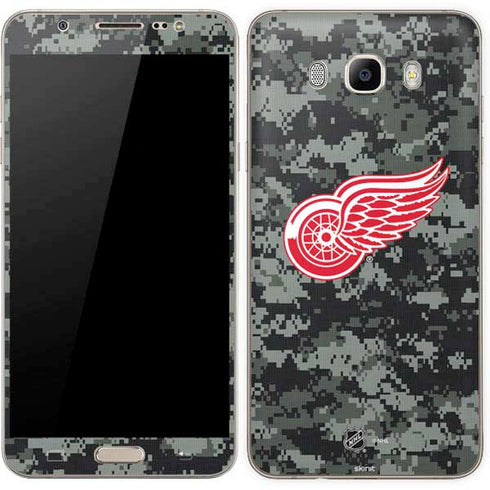NHL Detroit Red Wings Camo Galaxy J7 Skin
