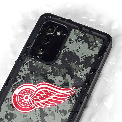 NHL Detroit Red Wings Camo Galaxy Note20 5G Waterproof Case