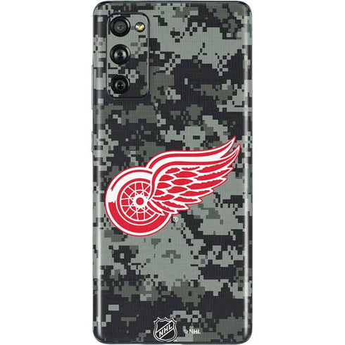 NHL Detroit Red Wings Camo Galaxy S20 Fan Edition Skin