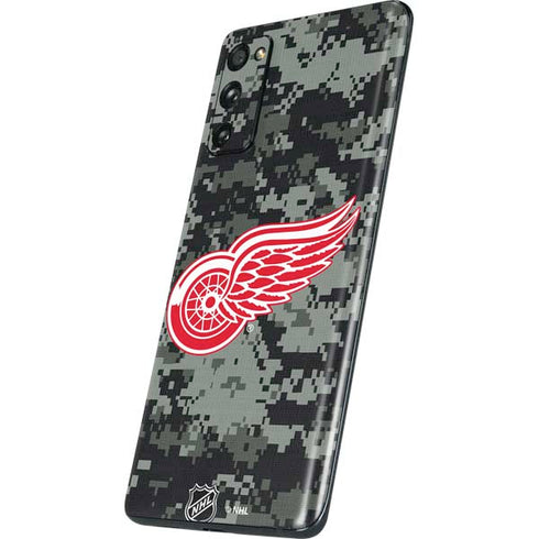NHL Detroit Red Wings Camo Galaxy S20 Fan Edition Skin