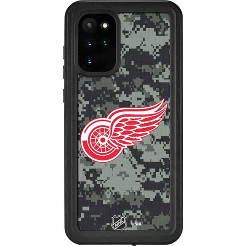 NHL Detroit Red Wings Camo Galaxy S20 Plus Waterproof Case