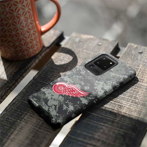 NHL Detroit Red Wings Camo Galaxy S20 Ultra 5G Pro Case