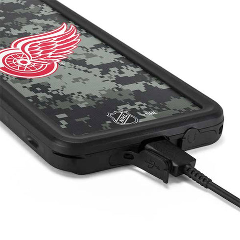 NHL Detroit Red Wings Camo Galaxy S20 Waterproof Case