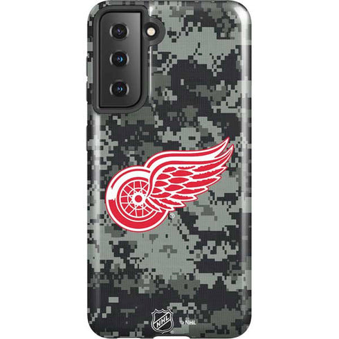 NHL Detroit Red Wings Camo Galaxy S21 5G Pro Case