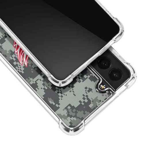 NHL Detroit Red Wings Camo Galaxy S21 FE Clear Case
