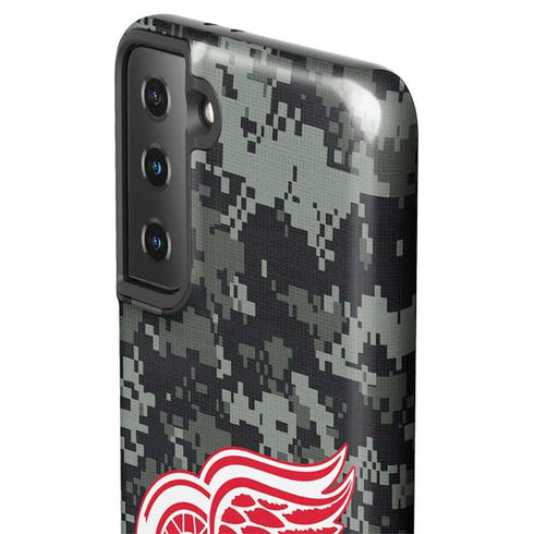 NHL Detroit Red Wings Camo Galaxy S21 FE Pro Case