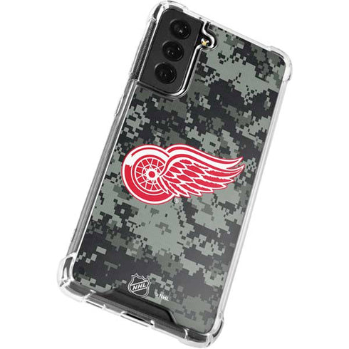 NHL Detroit Red Wings Camo Galaxy S22 Clear Case