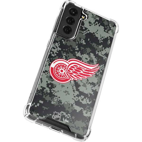 NHL Detroit Red Wings Camo Galaxy S22 Plus Clear Case