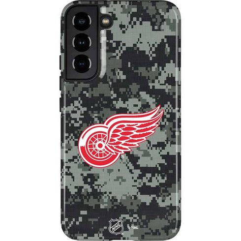 NHL Detroit Red Wings Camo Galaxy S22 Plus Pro Case