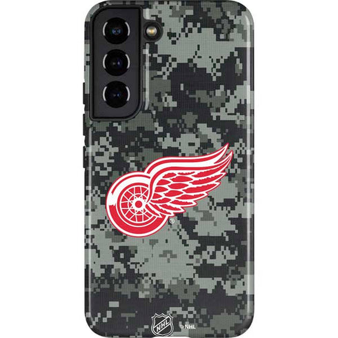 NHL Detroit Red Wings Camo Galaxy S22 Pro Case