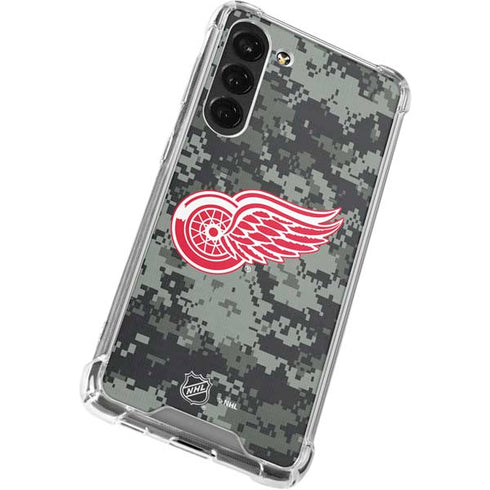NHL Detroit Red Wings Camo Galaxy S23 Plus Clear Case