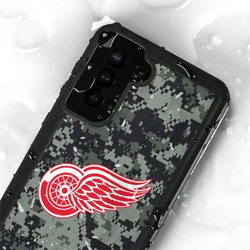 NHL Detroit Red Wings Camo Galaxy S23 Plus Waterproof Case
