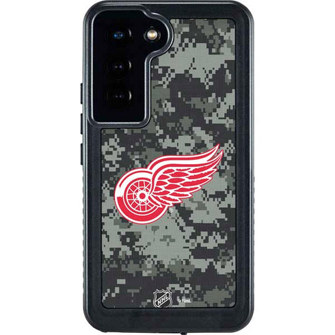 NHL Detroit Red Wings Camo Galaxy S23 Waterproof Case
