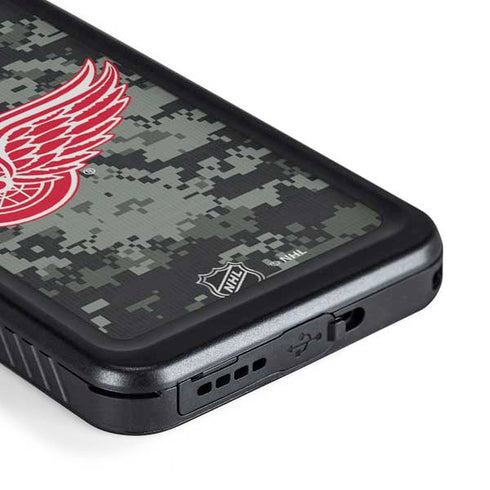 NHL Detroit Red Wings Camo Galaxy S23 Waterproof Case