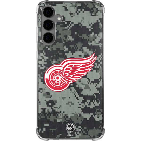 NHL Detroit Red Wings Camo Galaxy S24 Plus Clear Case