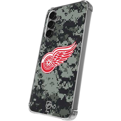 NHL Detroit Red Wings Camo Galaxy S24 Plus Clear Case