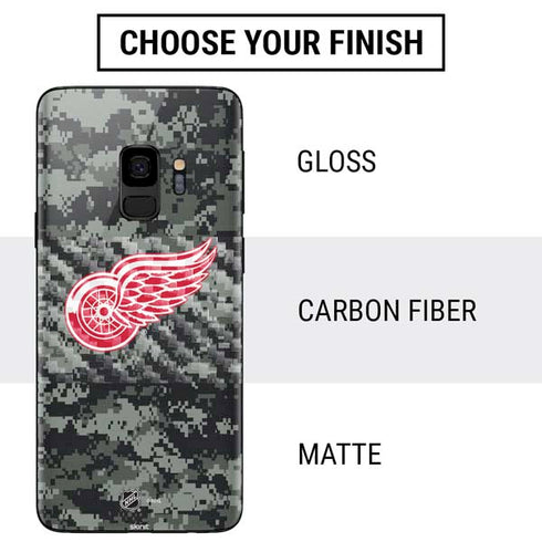 NHL Detroit Red Wings Camo Galaxy S9 Skin