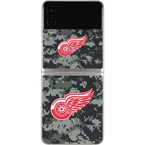 NHL Detroit Red Wings Camo Galaxy Z Flip3 5G Skin