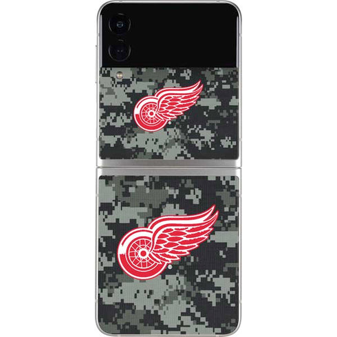NHL Detroit Red Wings Camo Galaxy Z Flip4 5G Skin