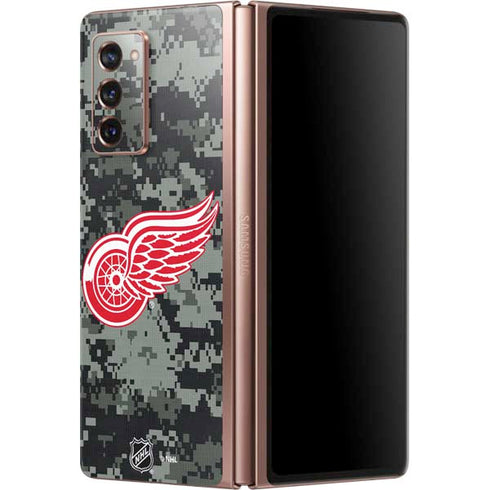 NHL Detroit Red Wings Camo Galaxy Z Fold2 5G Skin
