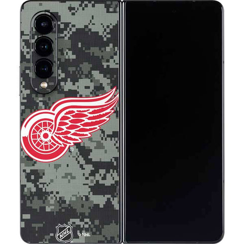 NHL Detroit Red Wings Camo Galaxy Z Fold4 5G Skin