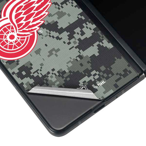 NHL Detroit Red Wings Camo Galaxy Z Fold4 5G Skin