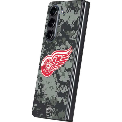 NHL Detroit Red Wings Camo Galaxy Z Fold5 5G Skin