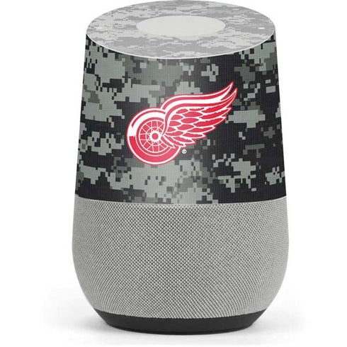 NHL Detroit Red Wings Camo Google Home Skin