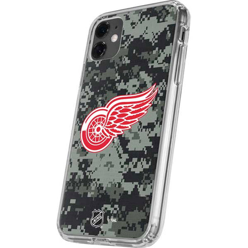NHL Detroit Red Wings Camo iPhone 11 Clear Case